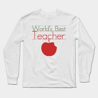 World's Best Teacher Long Sleeve T-Shirt